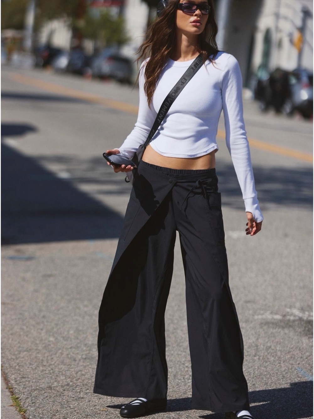 Free People Movement Black Finish Line Pants Size XS